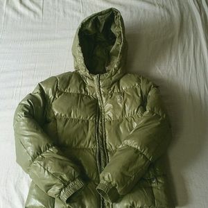 United Colors Of Benetton Olive Green Puffer Jacket